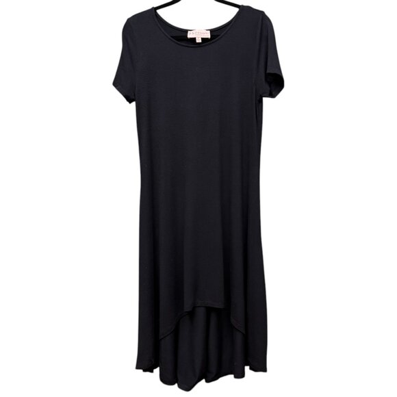 Women's PHILOSOPHY High Low Black Dress- Size Medium - Picture 3 of 7